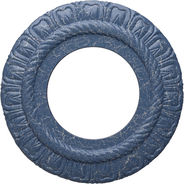 Ekena Millwork Claremont Ceiling Medallion (Fits Canopies up to 5 5/8"), 9"OD x 4 1/2"ID x 1/2"P, Americana Crackle CM09CLAMC - main